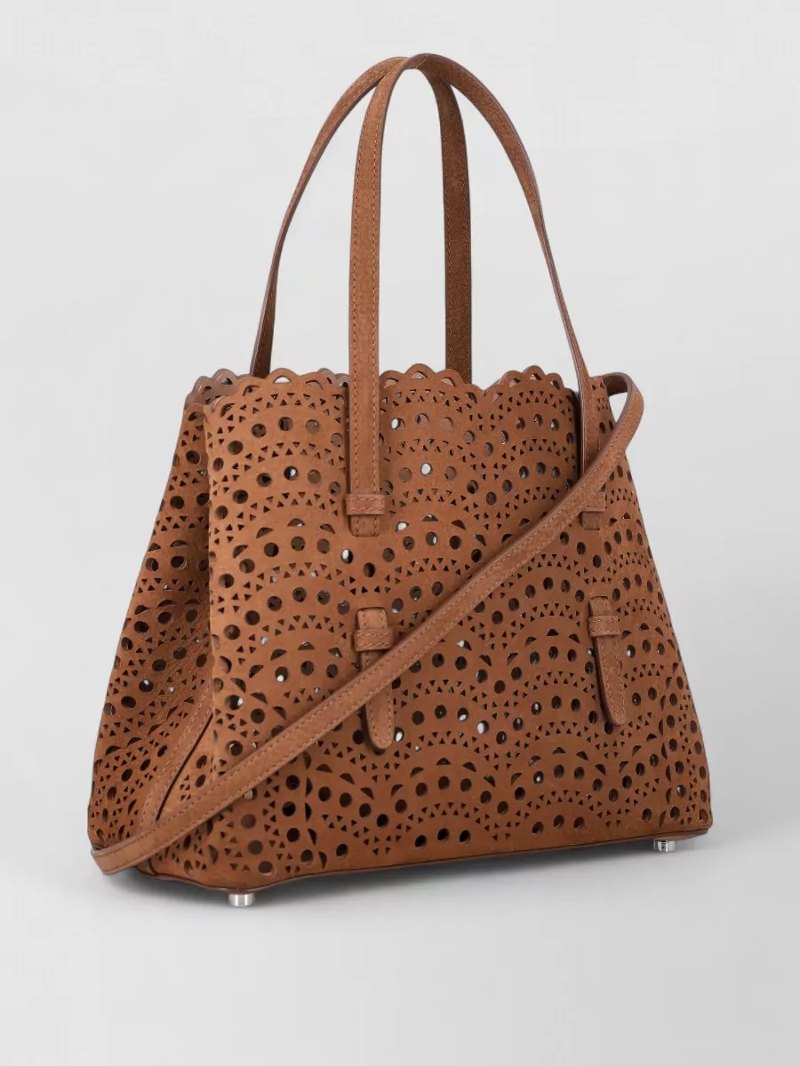 Alaïa Leather Mina 25 Tote Bag