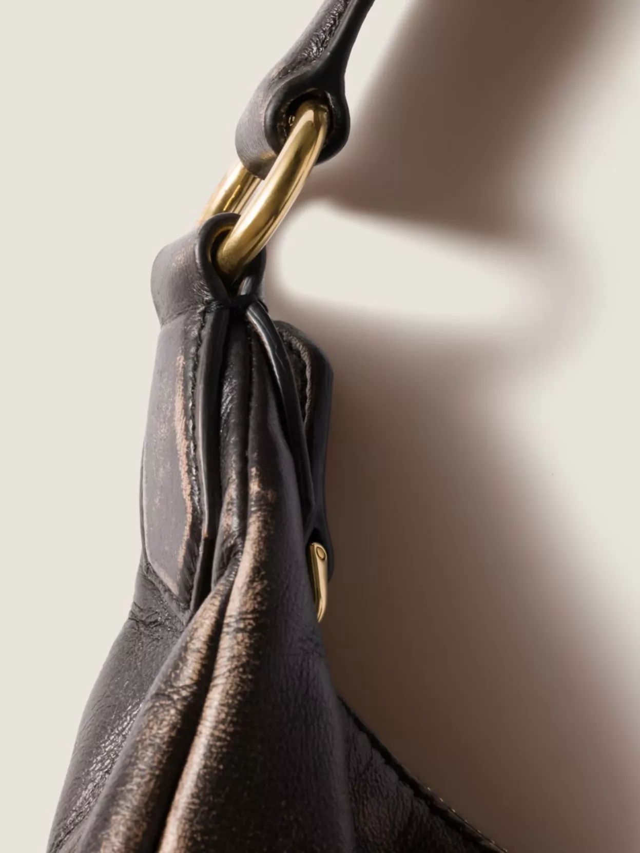 Miu Miu Zip Front Gold Side Top Handle