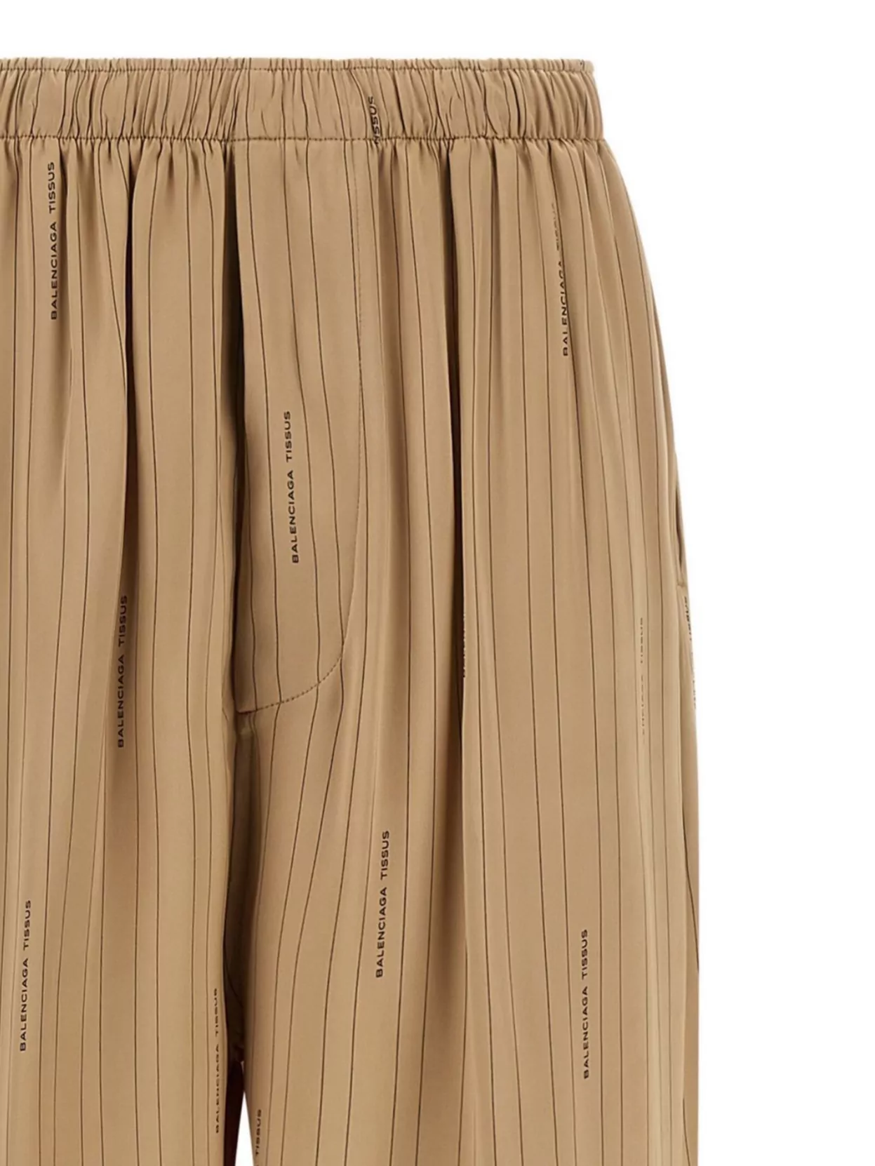 Balenciaga Tailored Trousers Pinstripe Pattern In Gold