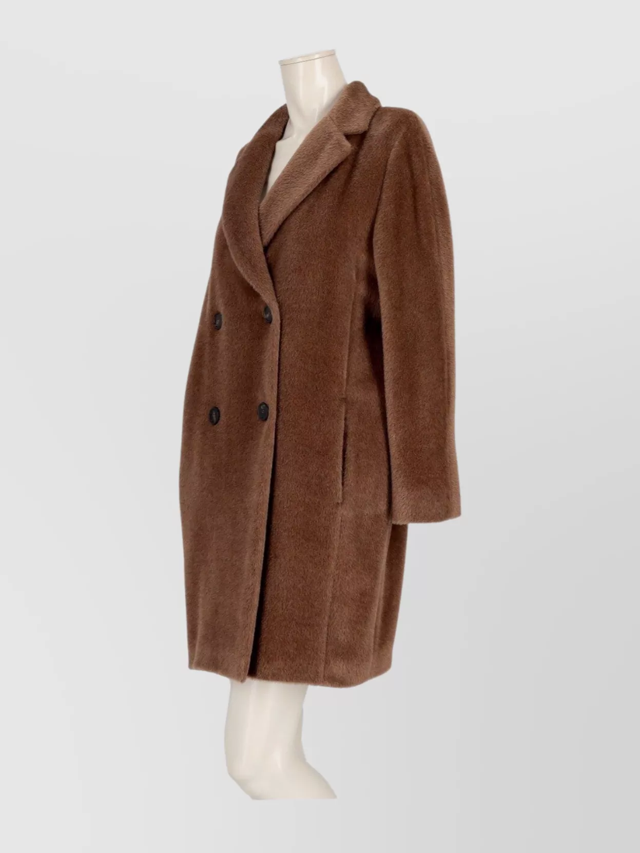 S Max Mara Roseto Alpaca And Wool Coat Midi
