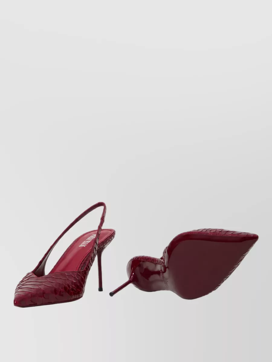 Paris Texas Leather Slingback Mules