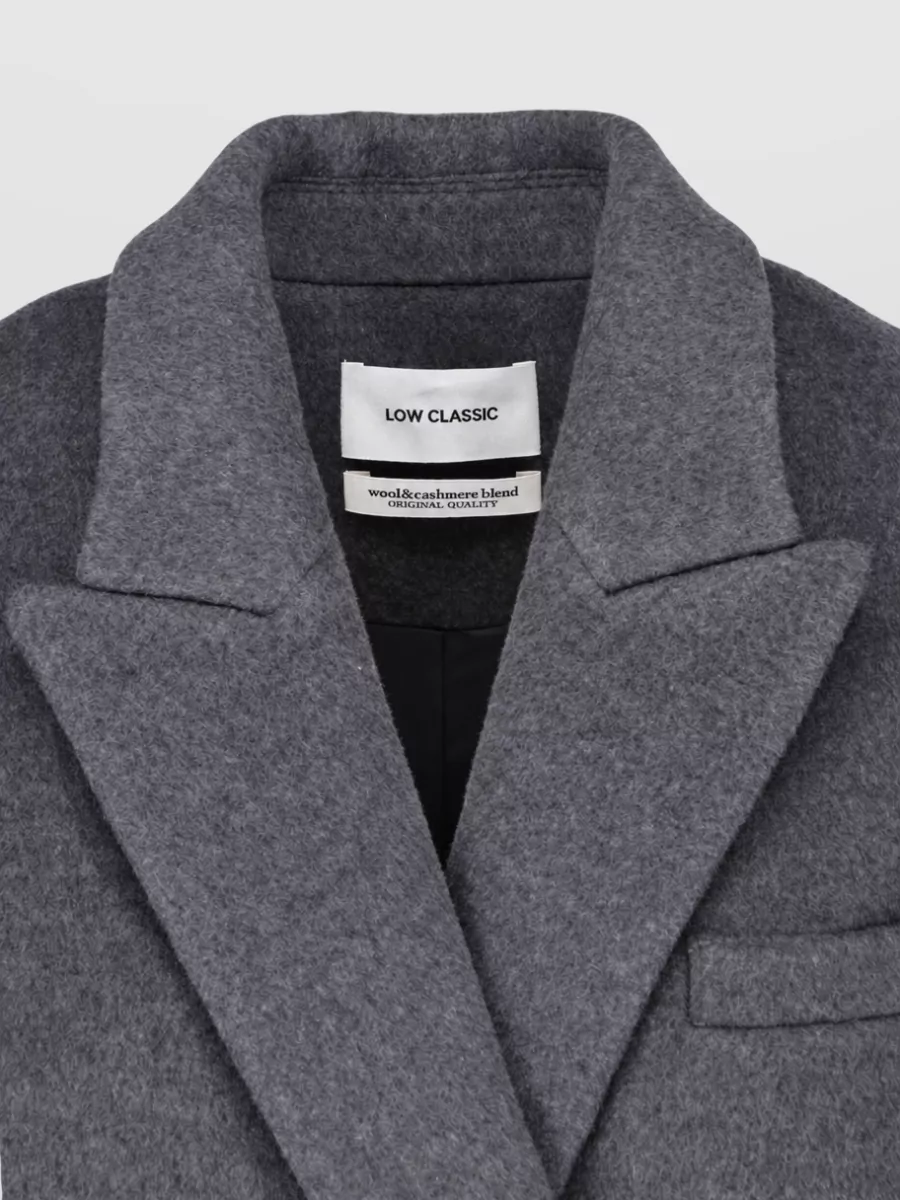 Low Classic cashmere wool single breasted coat