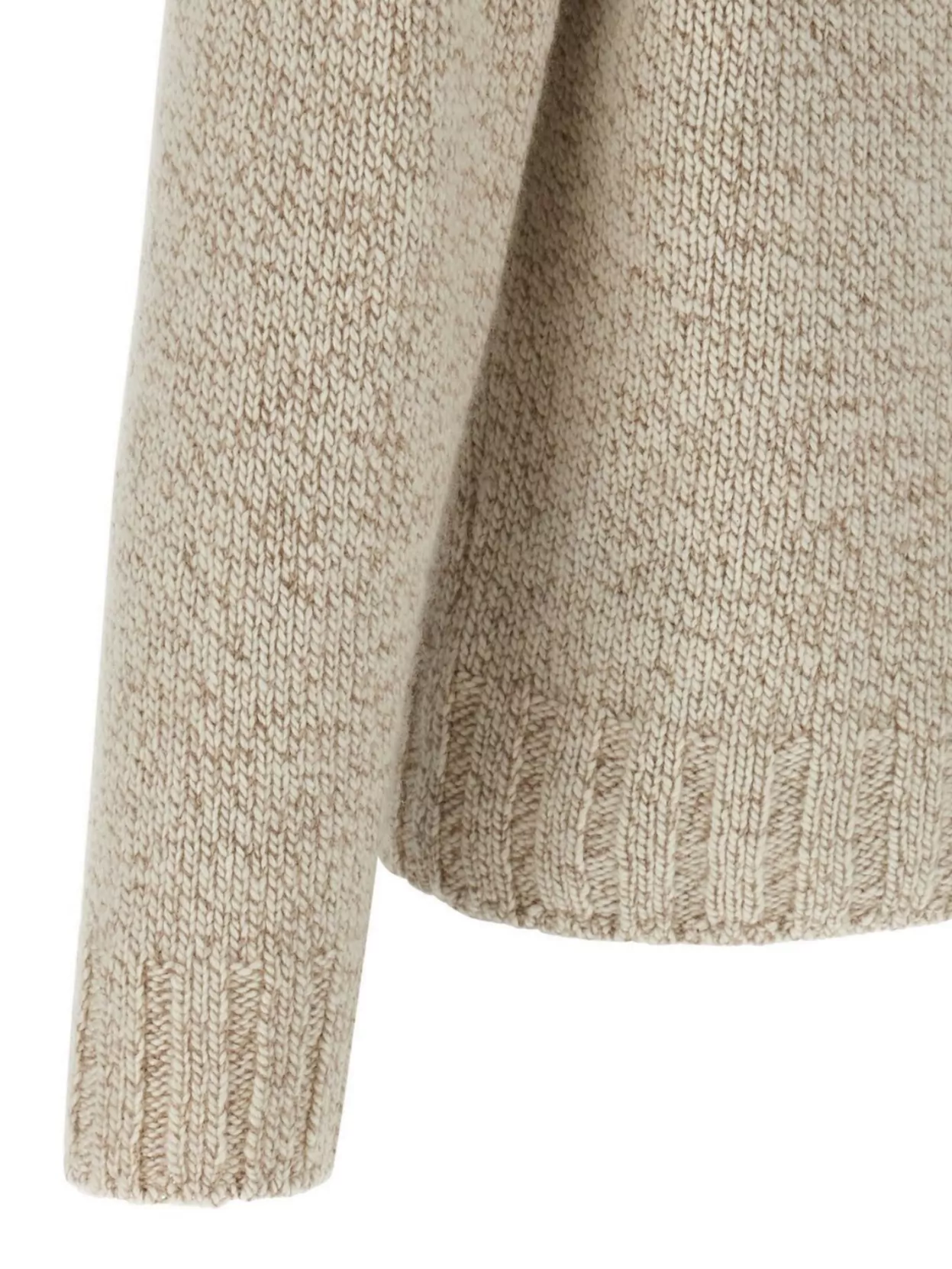 Zegna Cashmere Turtleneck Sweater Sweaters And Cardigans Beige In Brown