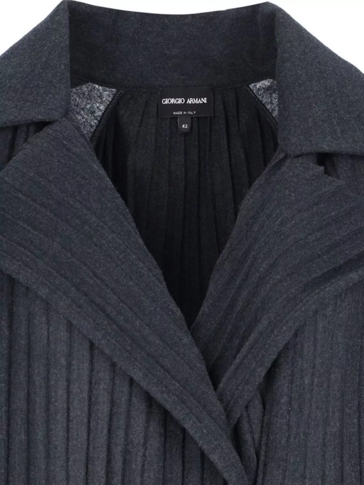 Giorgio Armani Casual Jacket With Epaulettes And Pleated Design