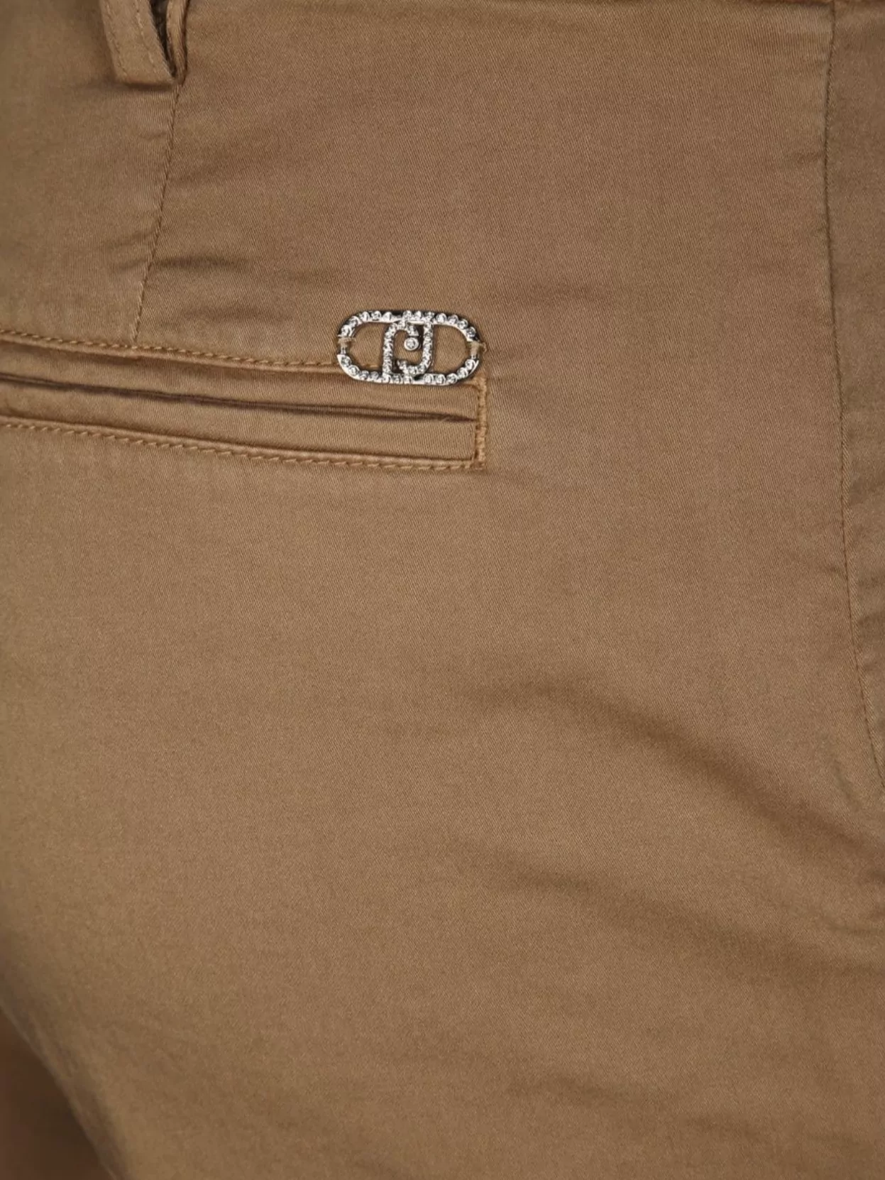 Liu •jo Camel Trousers Pockets Loops