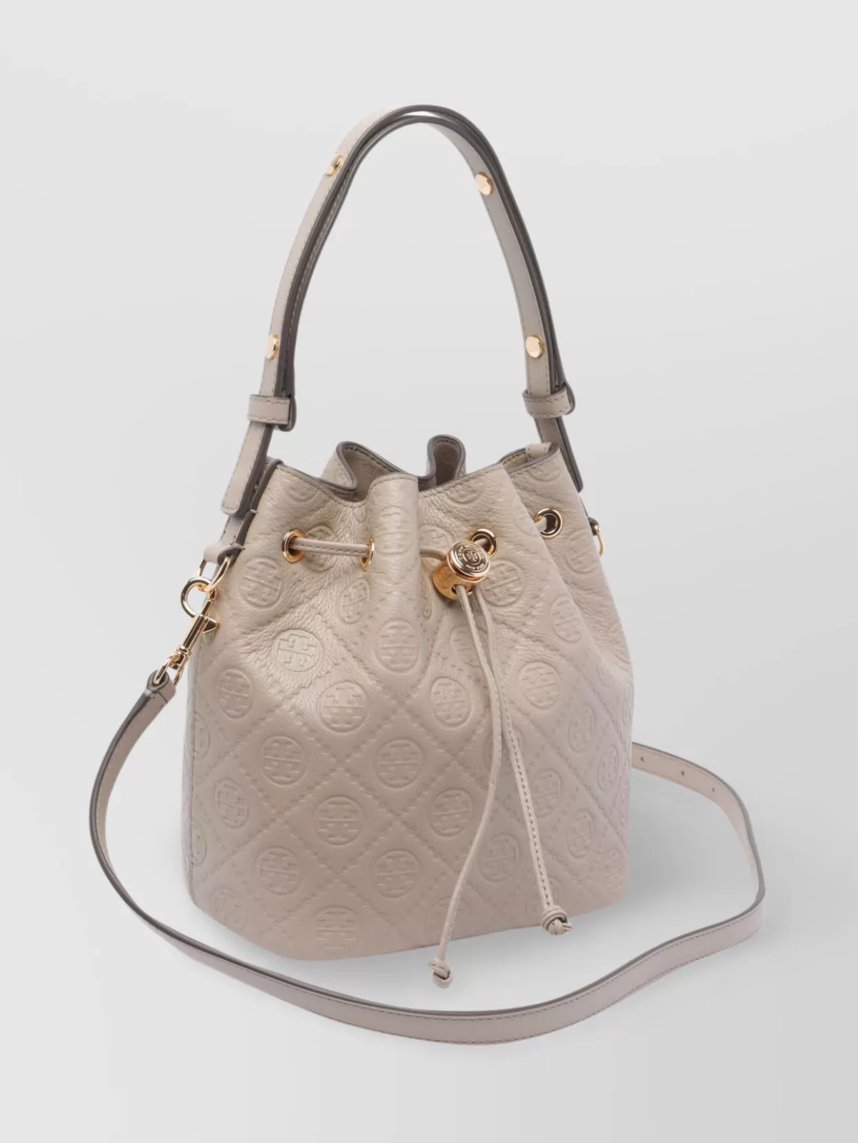 Tory Burch Removable Strap Embossed Pattern Shoulder Bag
