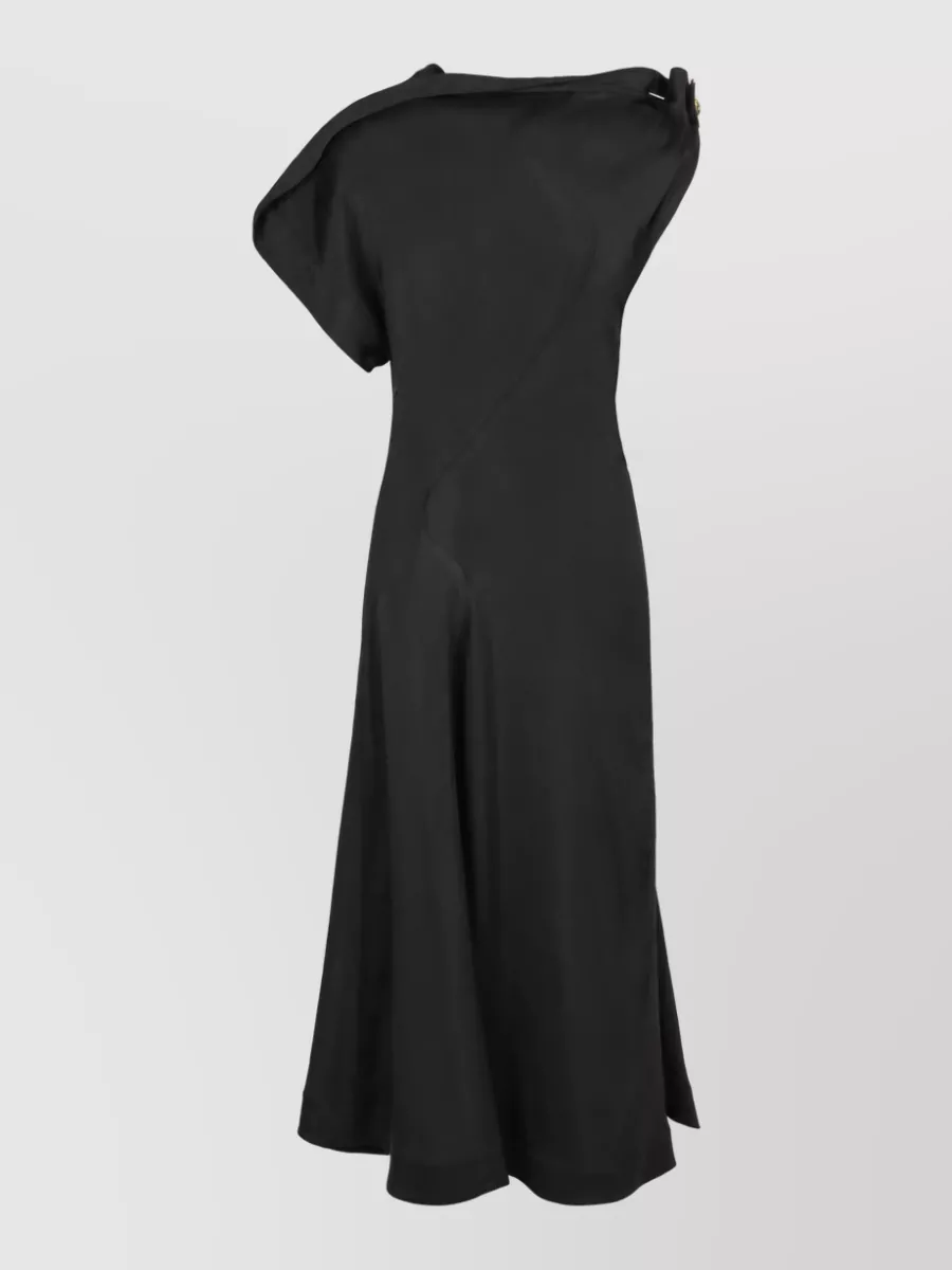 Bottega Veneta Gathered Midi Dress