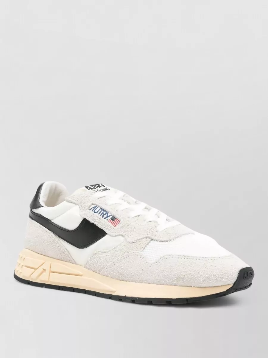 Autry Low Sneakers Suede Panels Rubber Sole