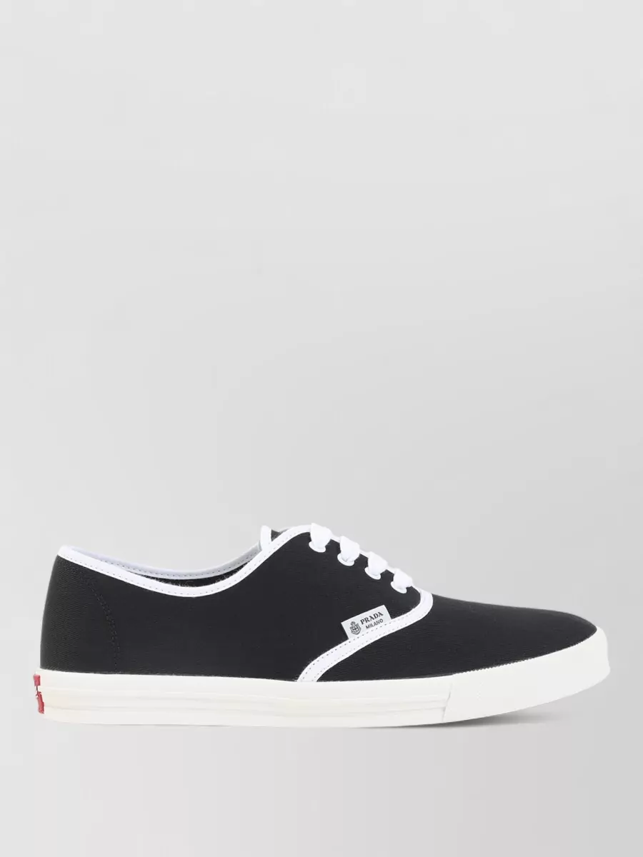 Prada Cotton Low-Top Sneakers