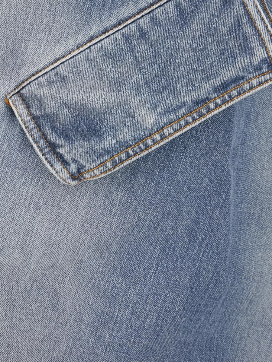 Alaïa Denim Wide-Leg Trousers