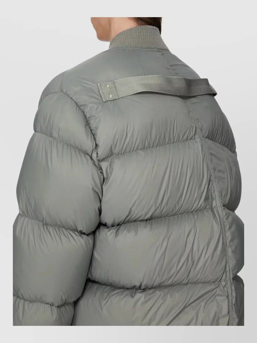 Rick Owens Padded Ribbed-Collar Puffer Jacket