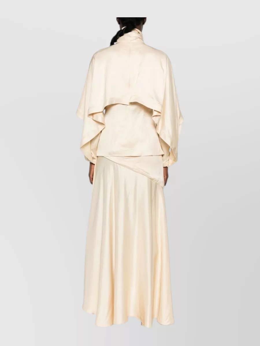 Zimmermann Draped Pussy Bow Long Sleeve Blouse