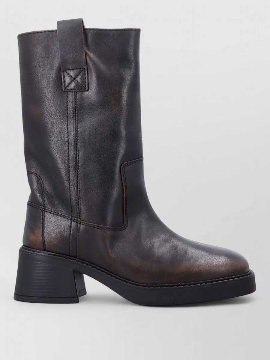 Miista Leather Ankle Boots