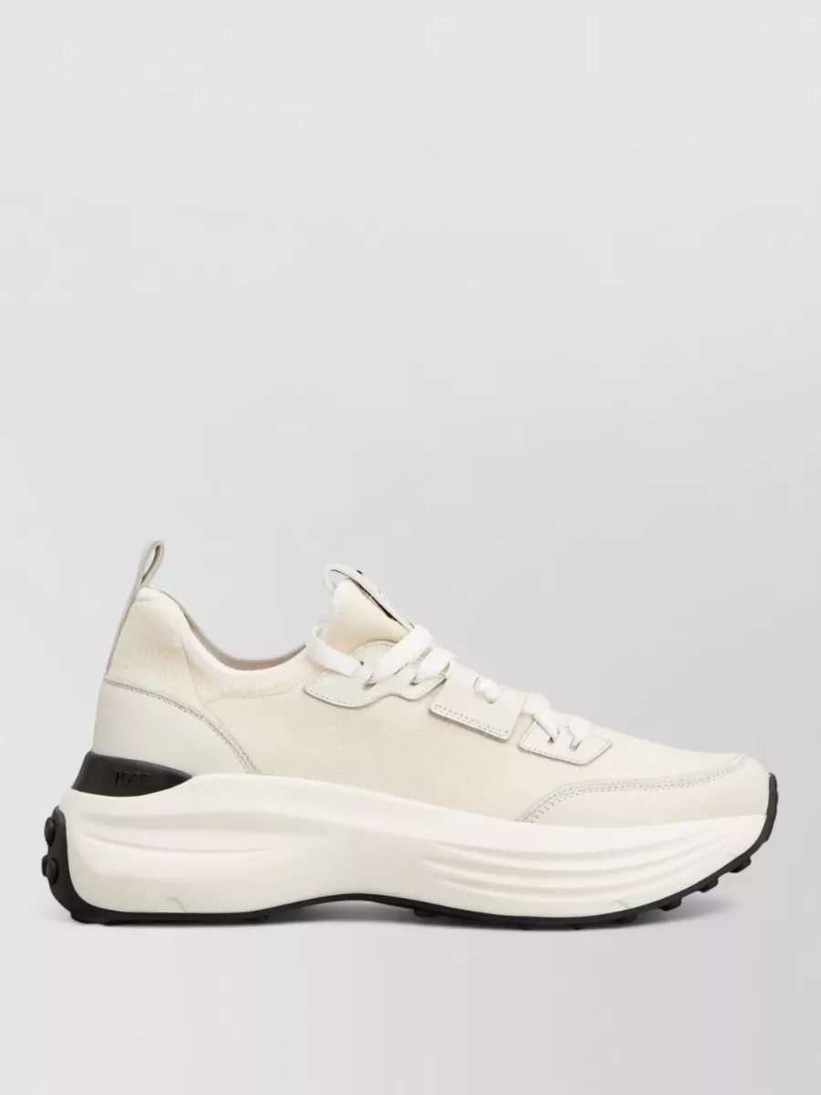 Tod's Platform Sneakers Panelled Design Pull Tab