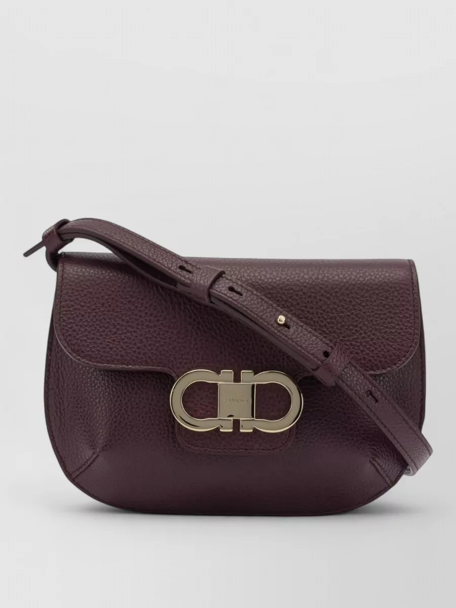 Ferragamo Gancini Small Leather Crossbody Bag