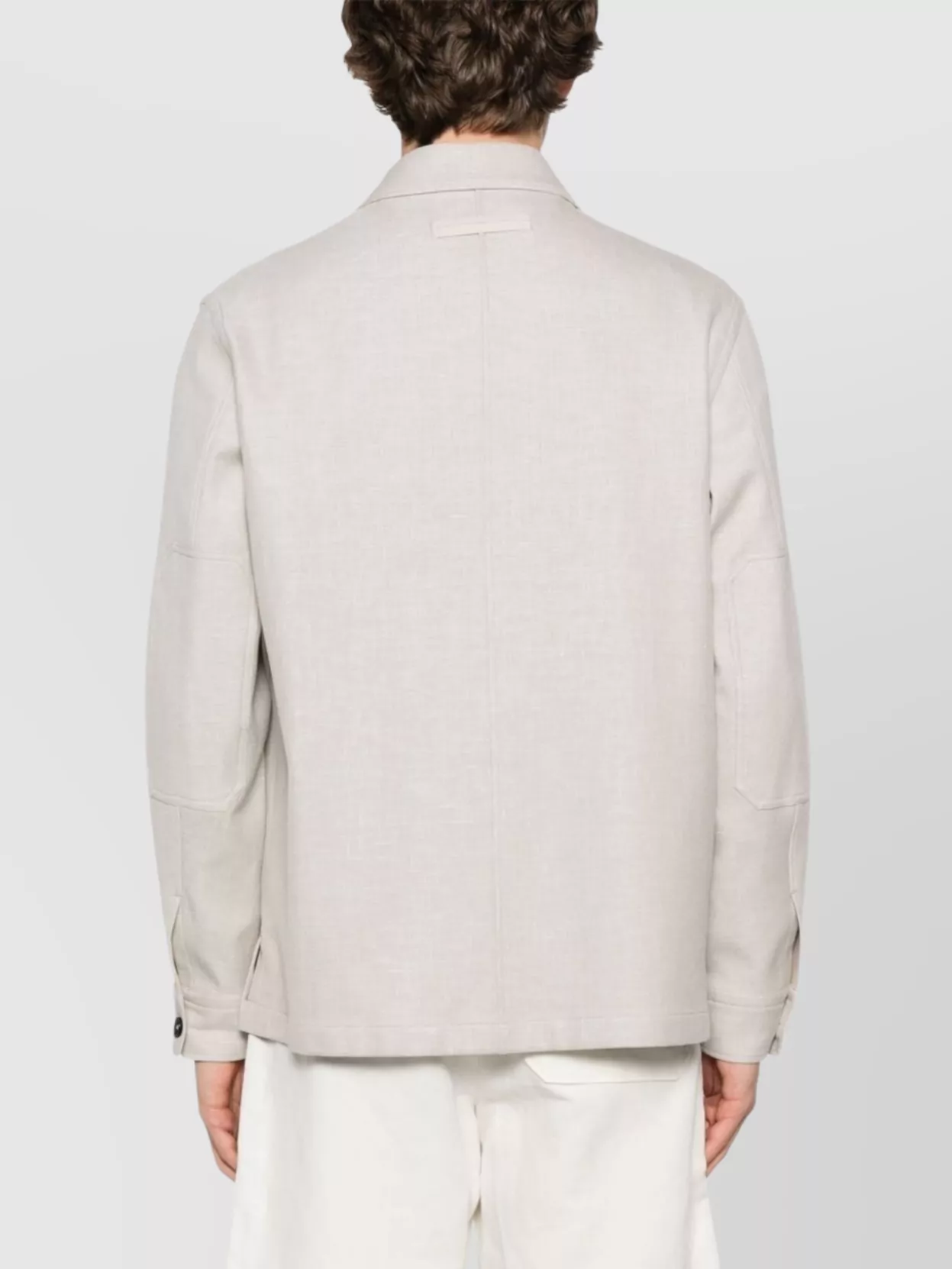 Shop Zegna Overshirt With Chest Pockets And Long Sleeves