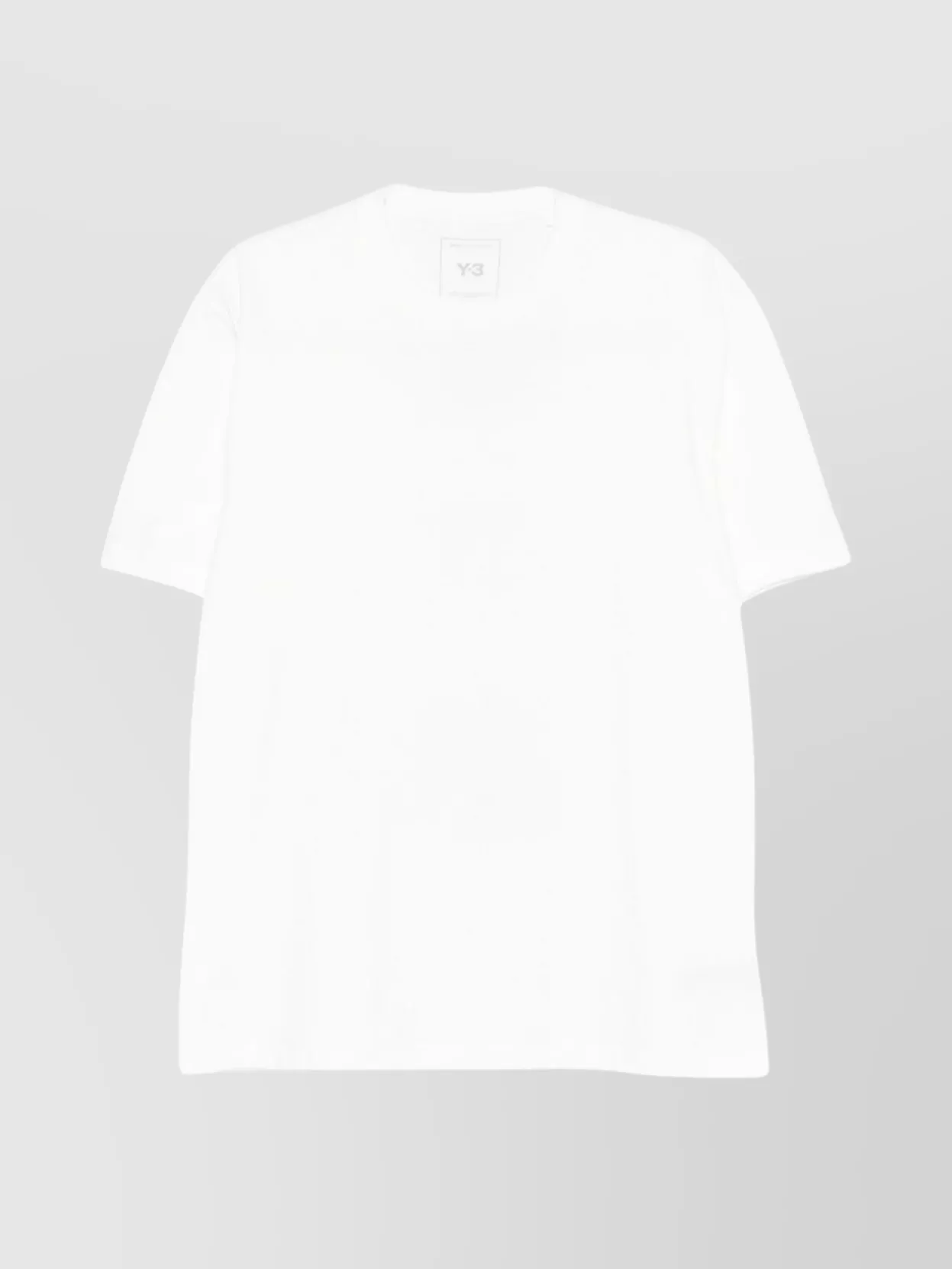 Y-3 Cotton Crew Neck T-shirt With Graphic Print In White