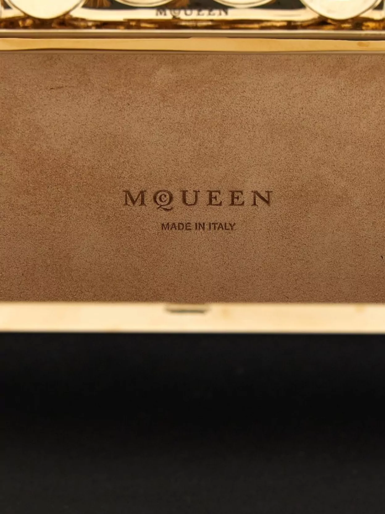 Mc Queen Floral Design Clutch Detachable Chain Strap