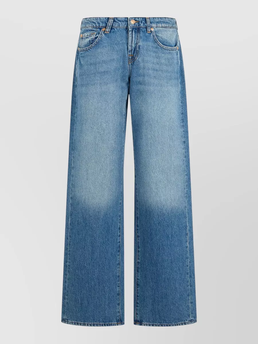 7 For All Mankind denim wide-leg jeans
