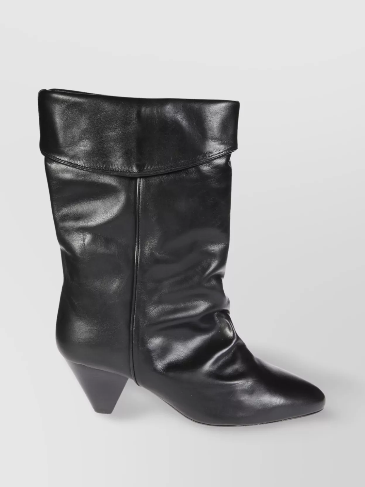 Isabel Marant Etoile Cone Heel Fold-Over Cuff Boots