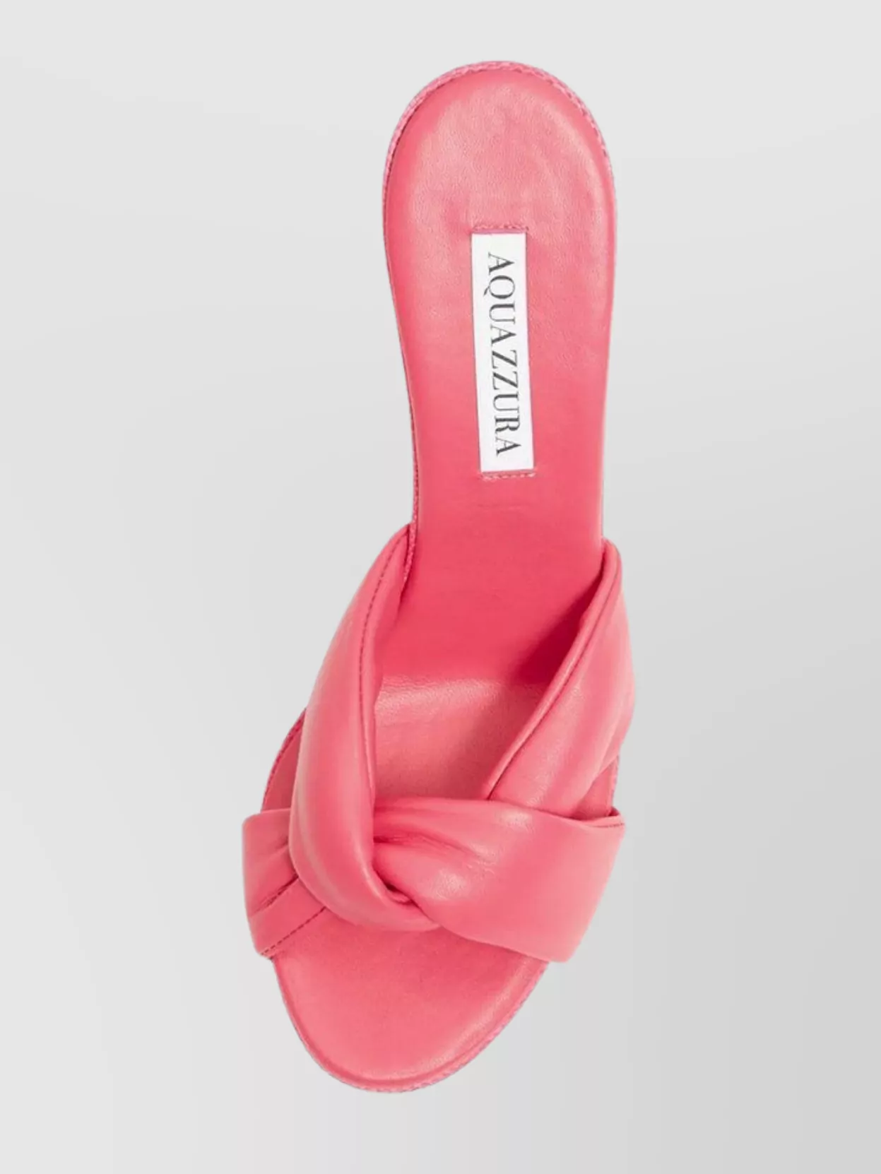 Aquazzura Heeled Sandals With Knotted Detail And Open Toe In Pink