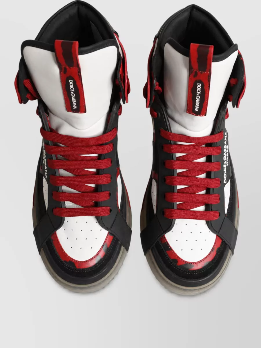 Dolce&Gabbana Leather High Top Boots