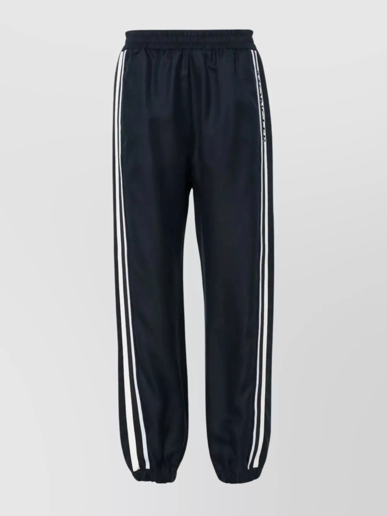 Shop Moncler Jogging Trousers With Elastic Ankle Cuffs