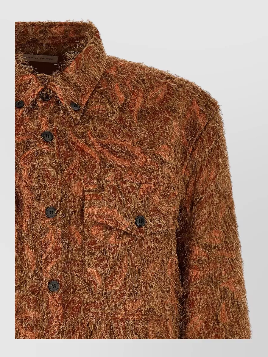 Dries Van Noten Fringed shirt jacket