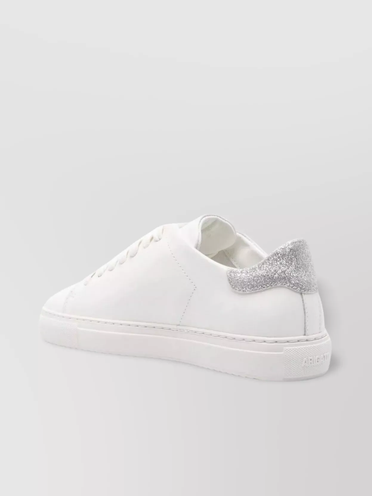 Axel Arigato Glitter Flat Sole Sneaker In White