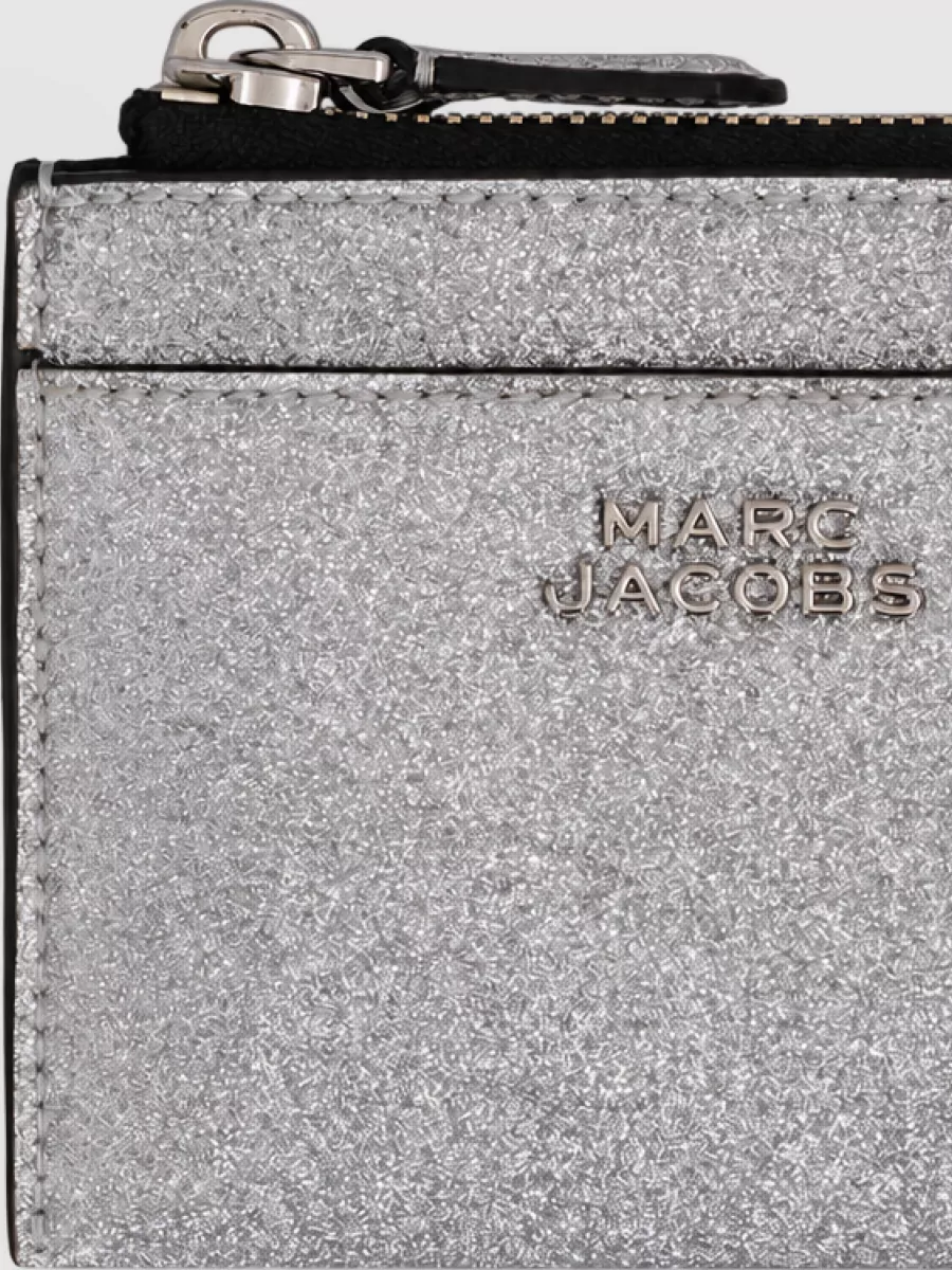 Marc Jacobs na glitter top zip wallet
