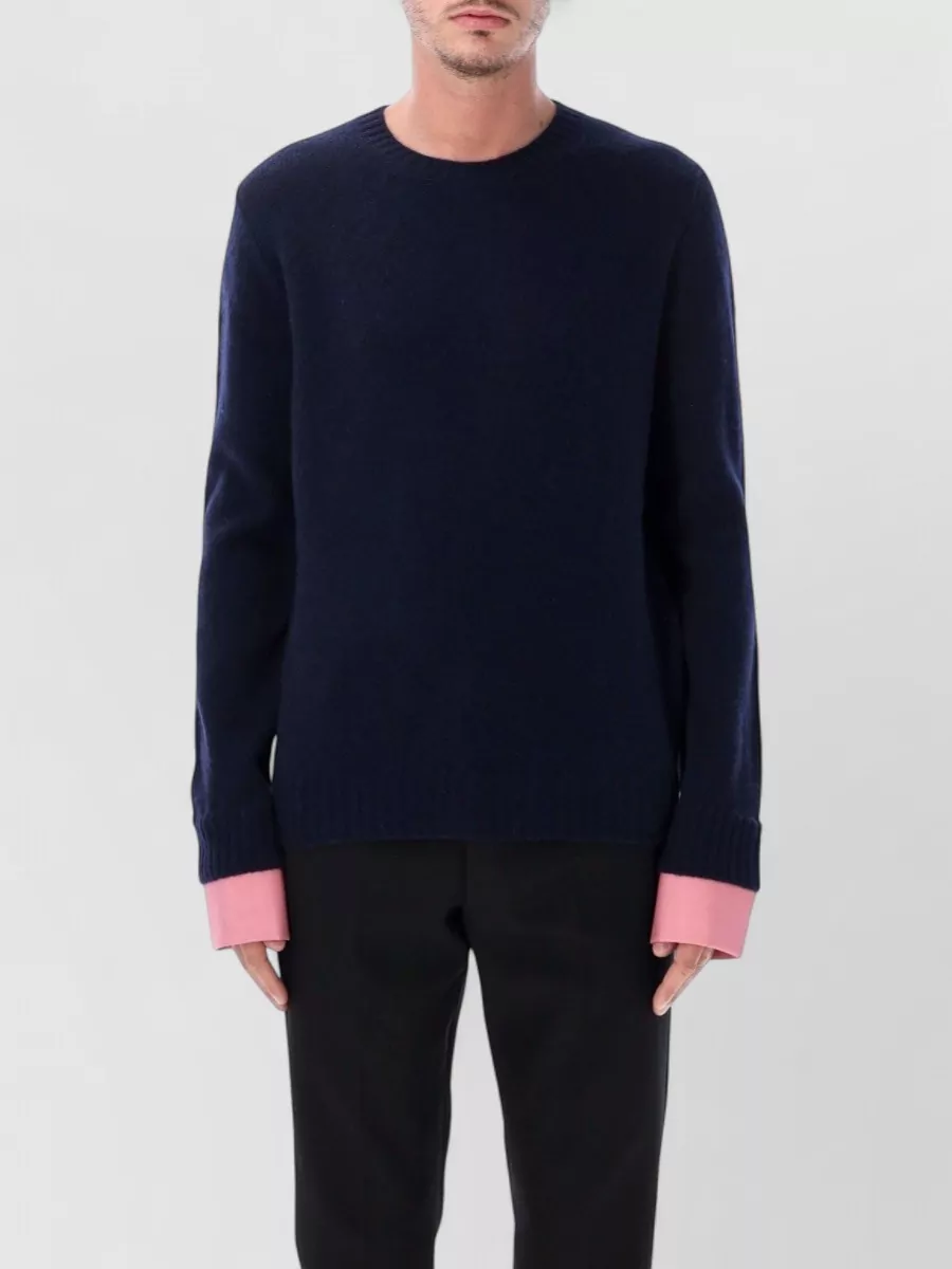 Prada wool ribbed crewneck sweater