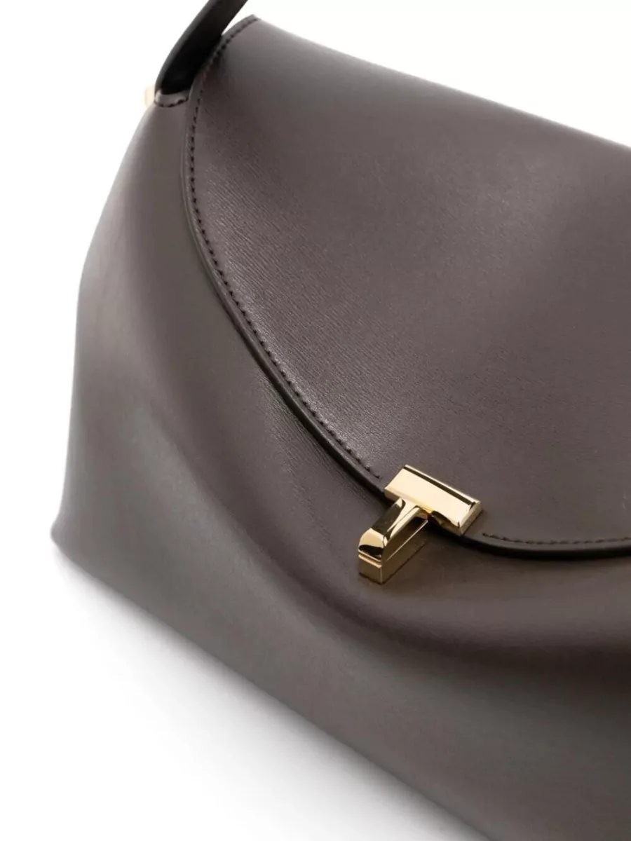 Totême Leather Top Handle Clutch Bag