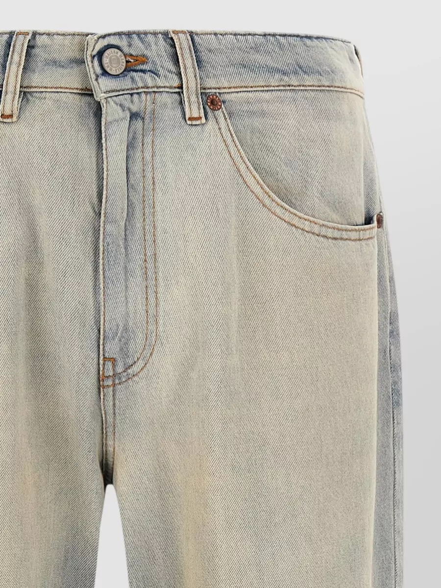 Mm6 Maison Margiela Denim Straight-Leg Jeans