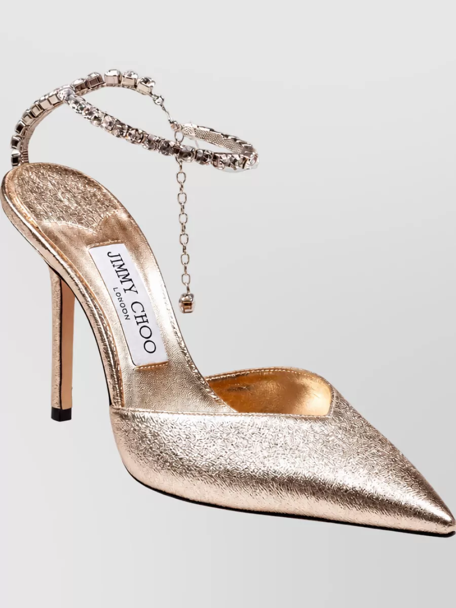Jimmy Choo Crystal Embellished Slingback Pumps