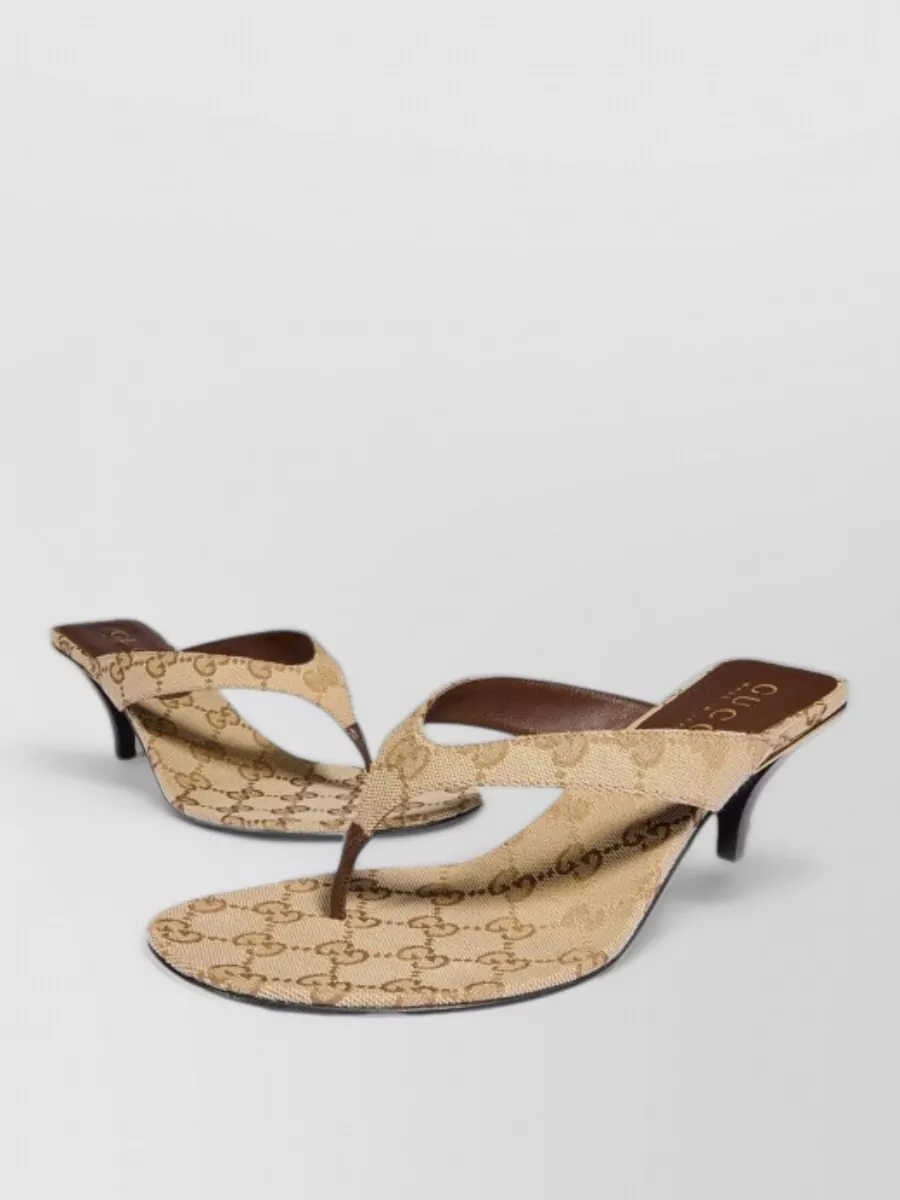 Gucci mid heel thong sandals