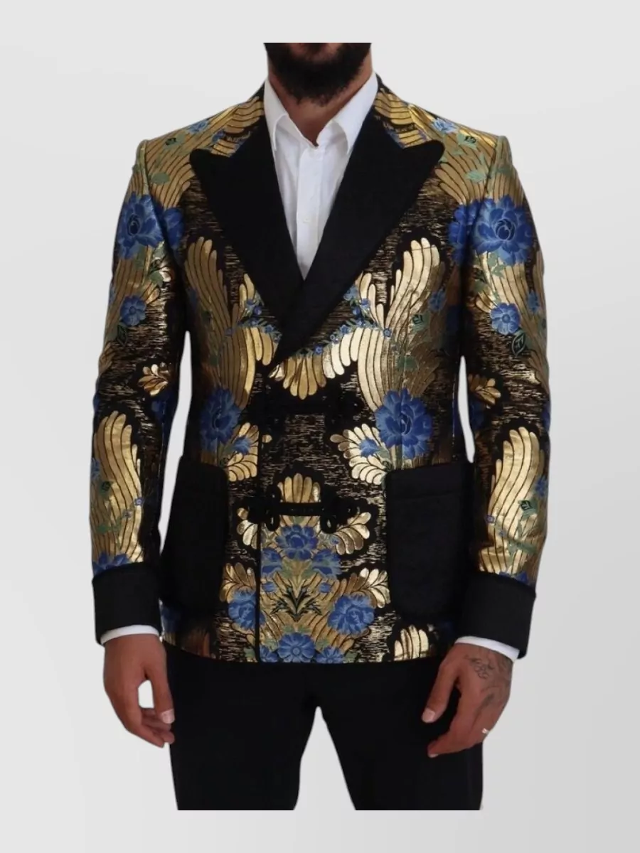 Dolce&Gabbana Single Breasted Wool Blend Blazer