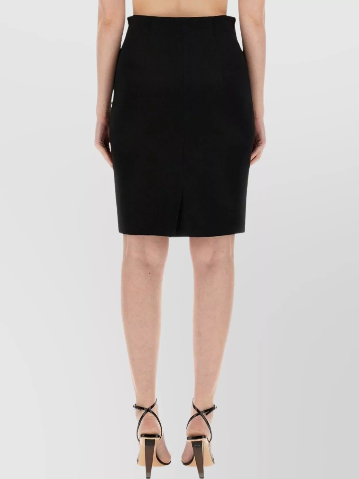Moschino Heart Embellished Fitted Skirt