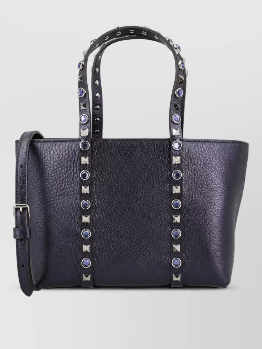 Valentino Garavani rockstud spike leather tote bag