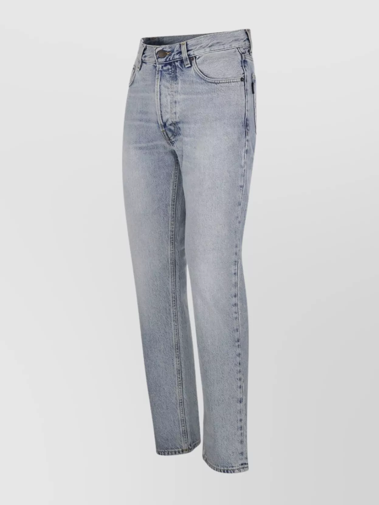 Haikure Slim Straight Leg Jeans With Five Pockets In Blue
