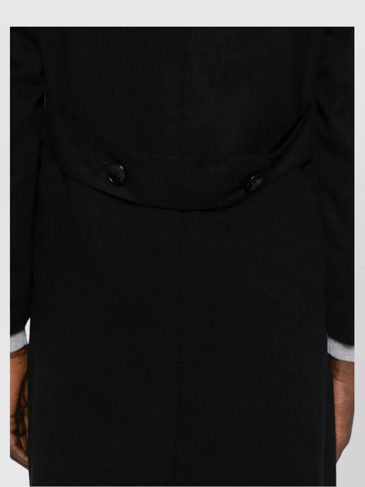 Kiton Coat With Peak Lapels And Welt Pockets
