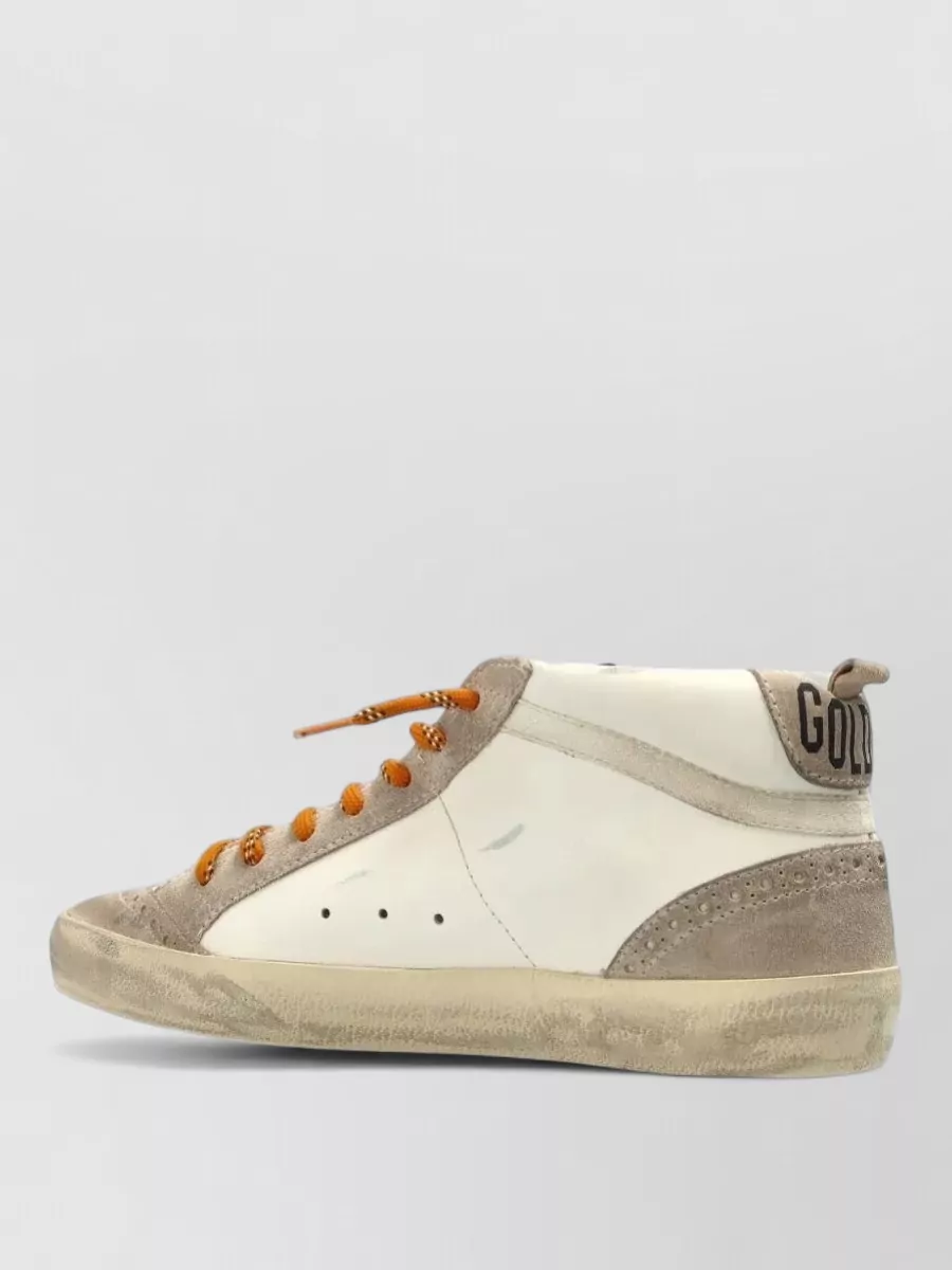 Golden Goose Leather Lace-Up Sneakers