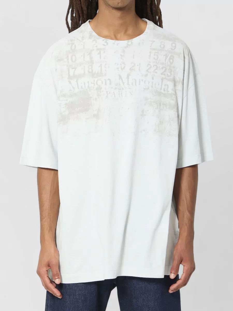 Maison Margiela Cotton oversized logo print short-sleeve t-shirt