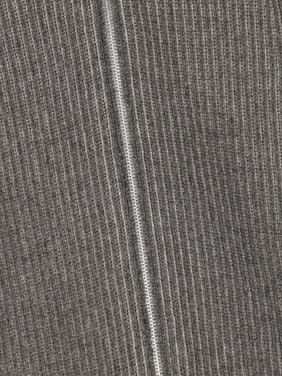 Brunello Cucinelli Cashmere English-Knit High-Neck Zip Cardigan