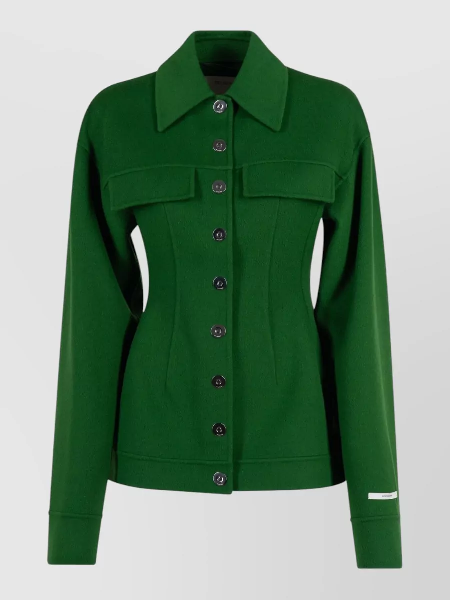 Sportmax virgin wool single breasted coat