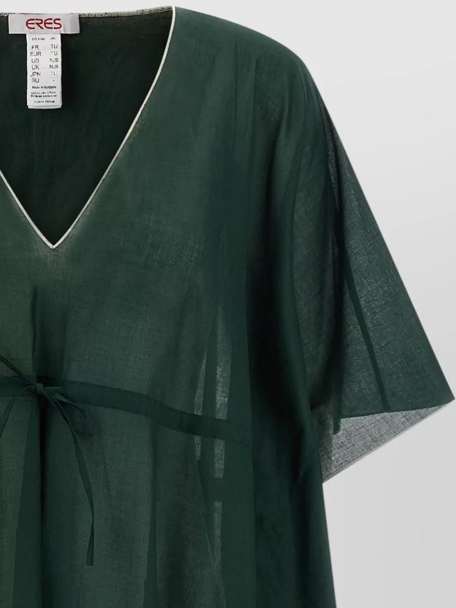 Eres Volier Dress V Neckline Short Sleeves