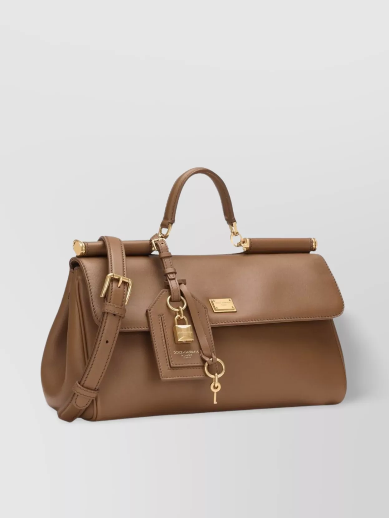 Dolce&Gabbana Handbag Soft Leather Padlock Detail