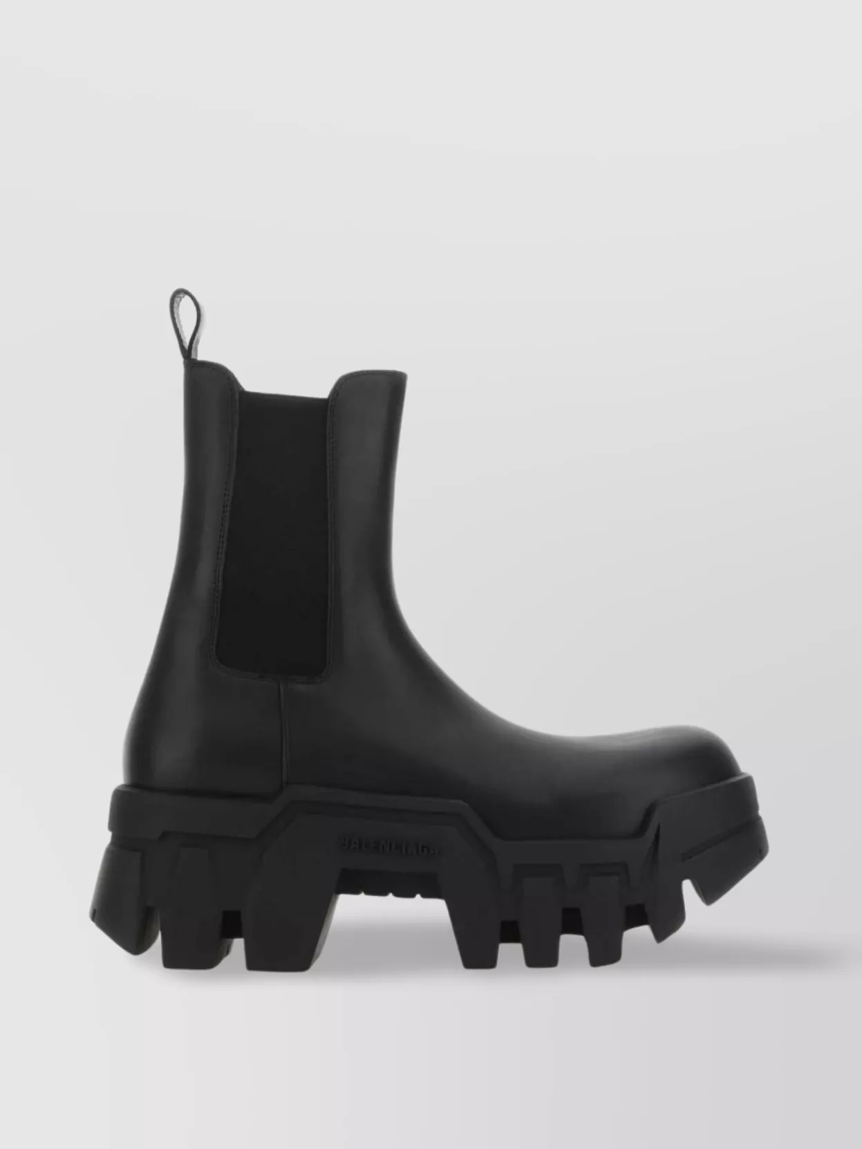 Shop Balenciaga Leather Ankle Boots Bulldozer Chunky Sole