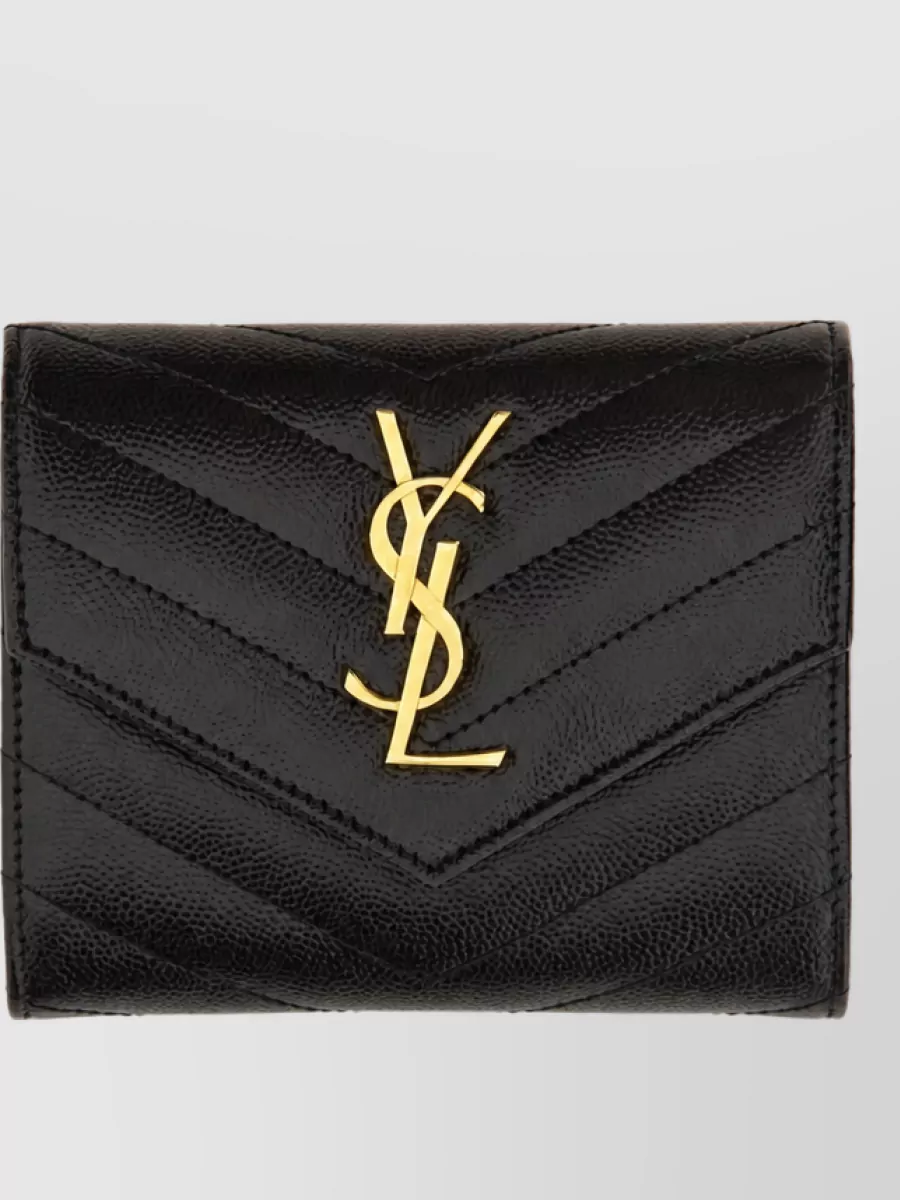 Saint Laurent leather trifold wallet