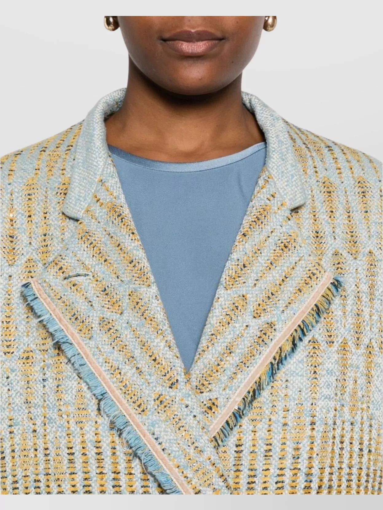 Forte Forte Stylish Double-Breasted Jacket Featuring Embellishments