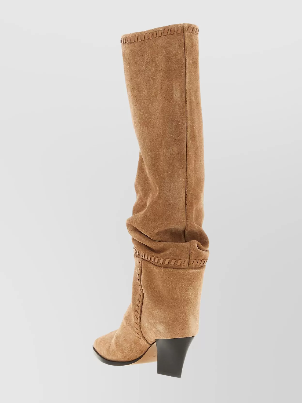 Jimmy Choo Knee-High Suede Block Heel Boots